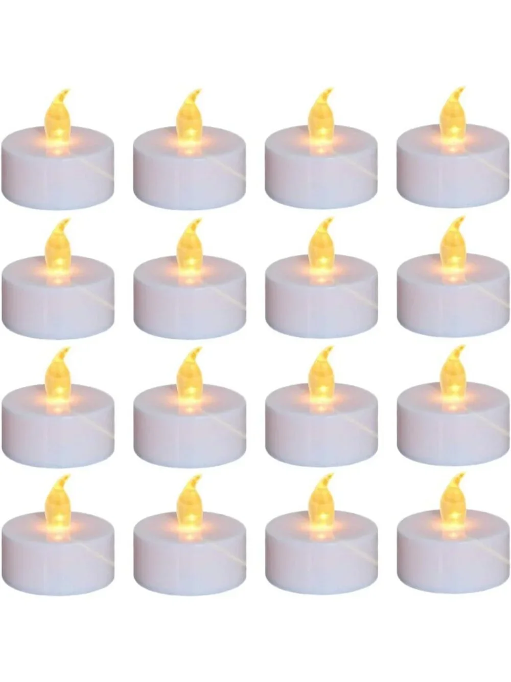 200-Pack Flameless LED Tea Lights | Battery Operated Warm Yellow Candles